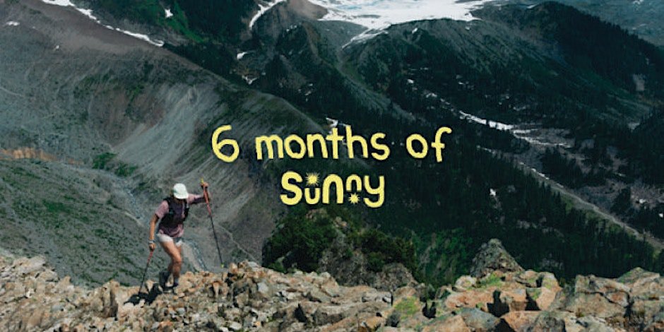 A Sunny 6 months celebration Logo
