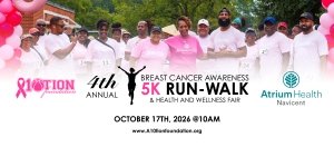 A10TION FOUNDATION 4th Annual Breast Cancer Awareness 5K Run/Walk & Health and Wellness Fair Logo