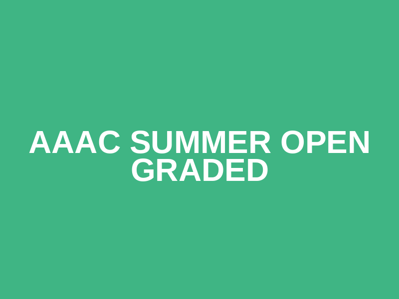 AAAC Summer Open Graded Logo