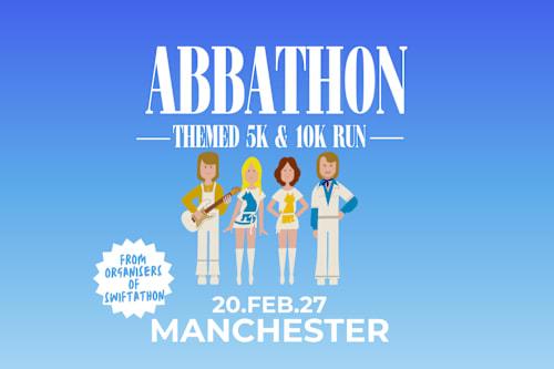 Abbathon 5k & 10k Themed Run Logo