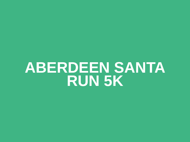 Aberdeen Santa Run 5k Logo