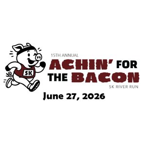 Achin' For The Bacon 5K River Run Logo