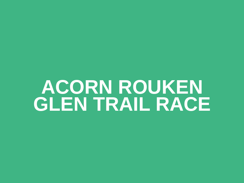 ACORN Rouken Glen Trail Race Logo