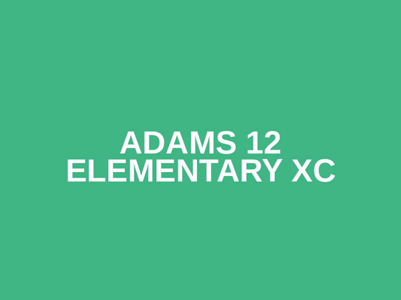 Adams 12 Elementary XC Logo