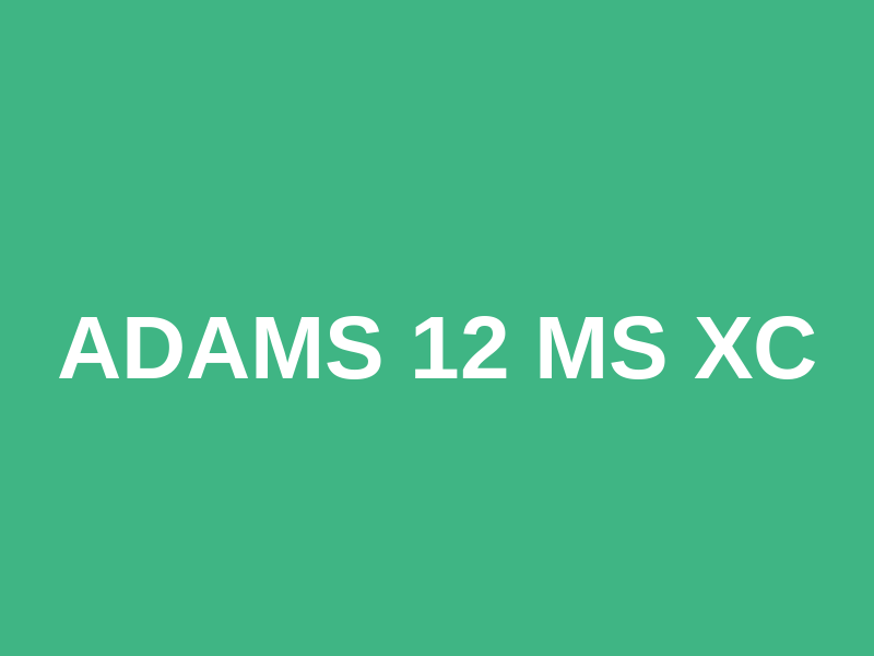 Adams 12 MS XC Logo