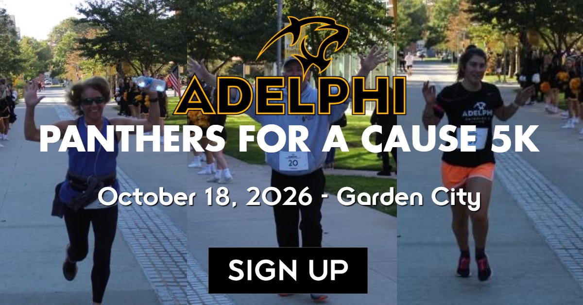 Adelphi Panthers for a Cause 5K Run/Walk 2026 Logo