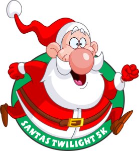AdventHealth Santa's Twilight 5K -  Cocoa Village Logo