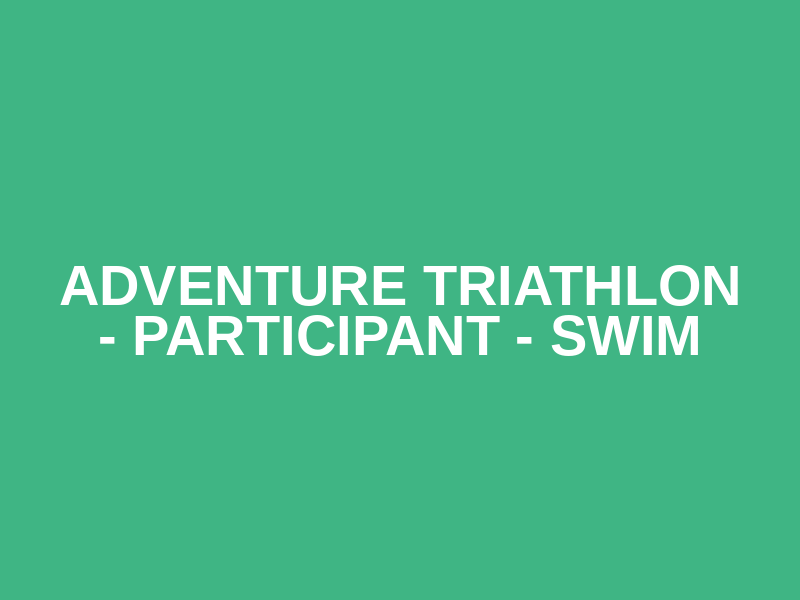 Adventure Triathlon - Participant - Swim Logo