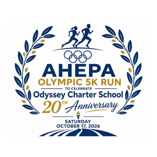 AHEPA Olympic 5k Logo