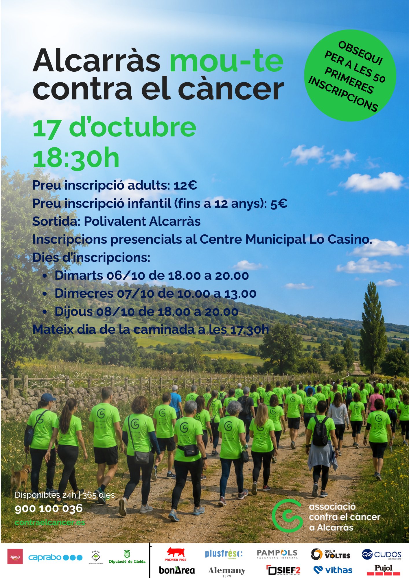 Alcarràs Mou-te Contra el Càncer Logo