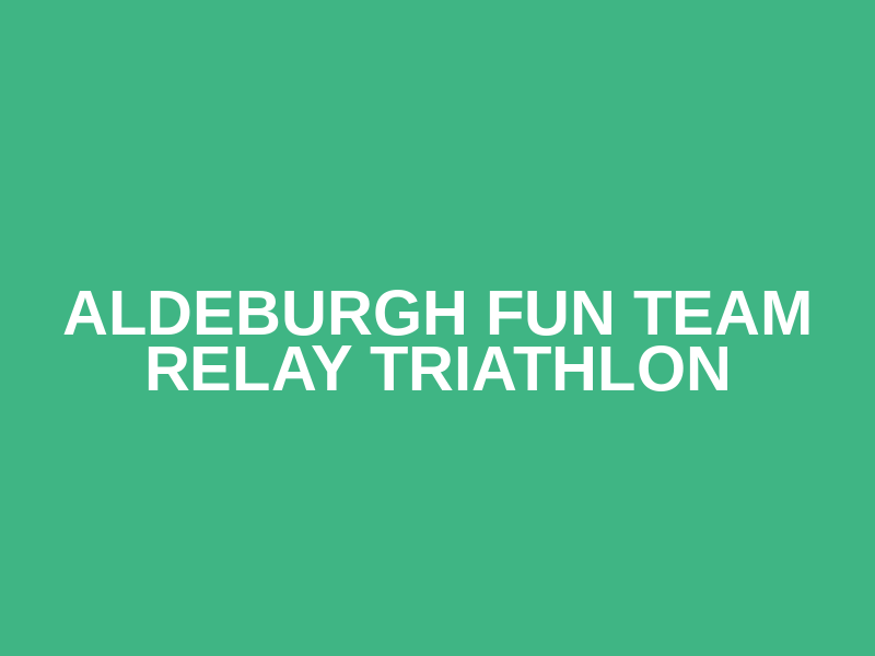 Aldeburgh Fun Team Relay Triathlon Logo
