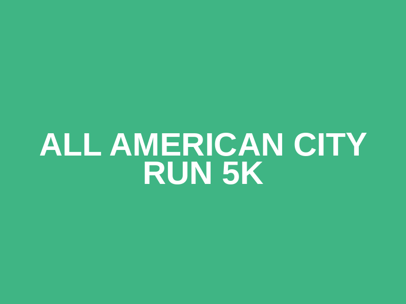 All American City Run 5K Logo
