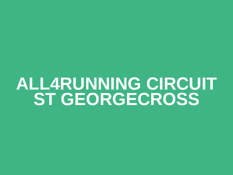 All4running circuit St Georgecross Logo