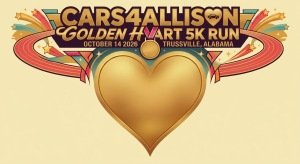 Allison's Golden Heart 5k Fun Run Logo
