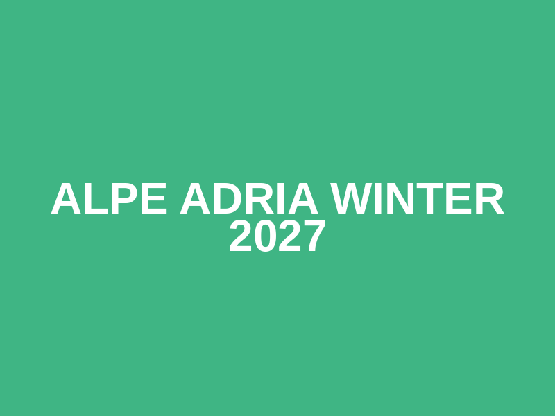 Alpe Adria Winter 2027 Logo