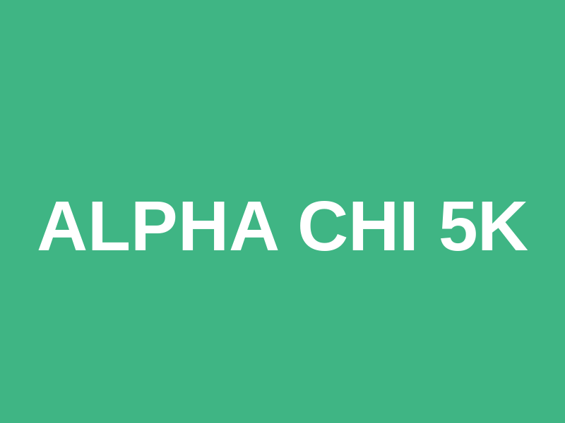 Alpha Chi 5k Logo