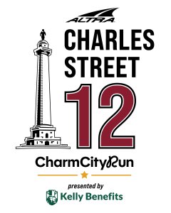 Altra Charles Street 12 and 2-Person Relay presented by Kelly Benefits Logo