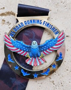 AMERICAN BLUE EAGLE Virtual 5K, 10K, 13.1M, & 26.2M (September 2026) Logo