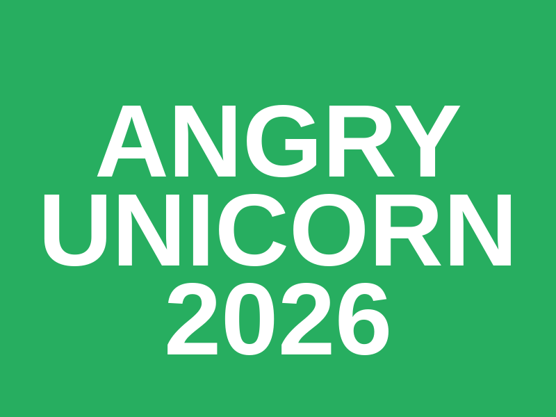 angry unicorn 2026 Logo