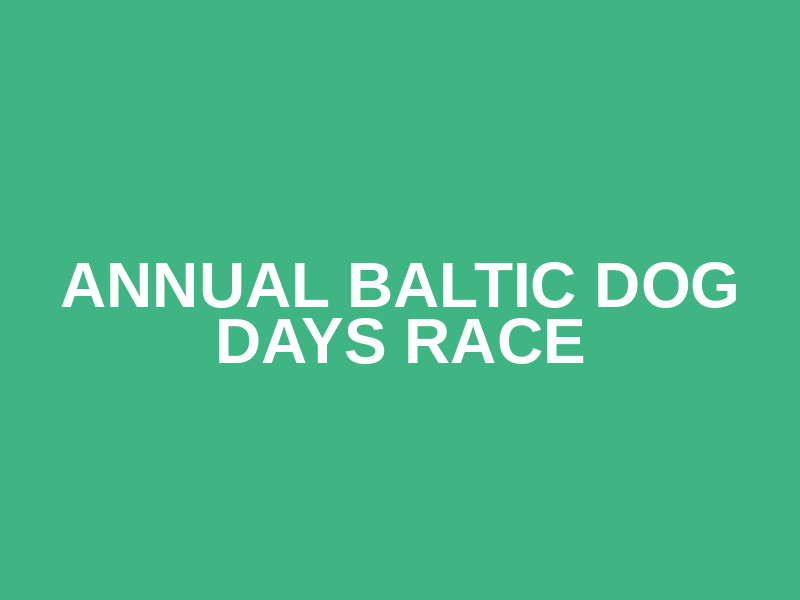 Annual Baltic Dog Days Race Logo