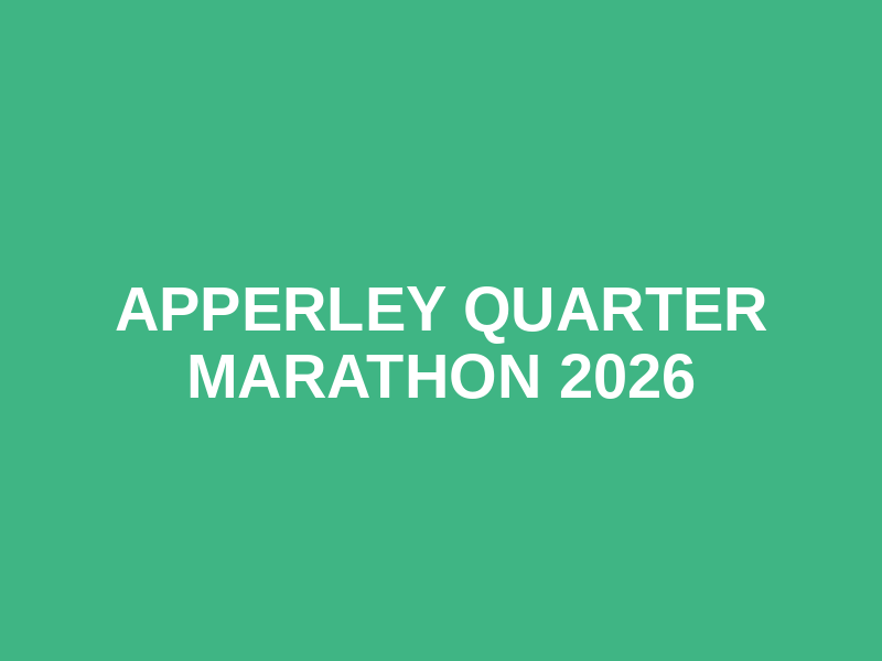 Apperley Quarter Marathon 2026 Logo