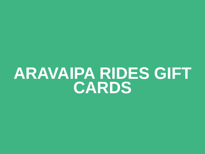 Aravaipa Rides Gift Cards Logo