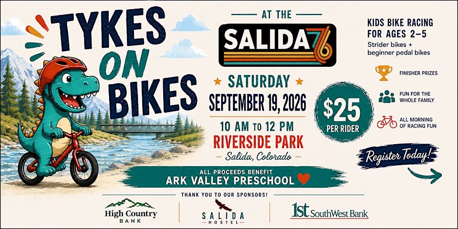 Ark Valley PreSchool Tykes on Bikes Logo