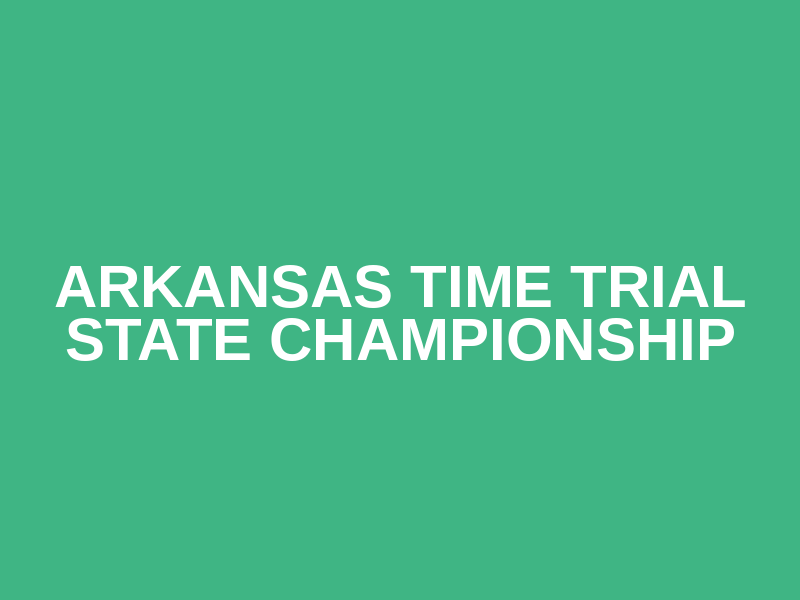 Arkansas Time Trial State Championship Logo