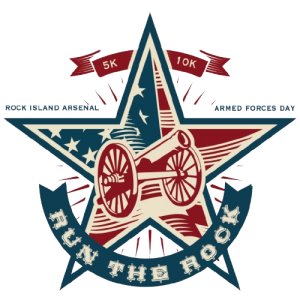 Armed Forces Day: America's Kids Run + Run the Rock 5K/10K Logo