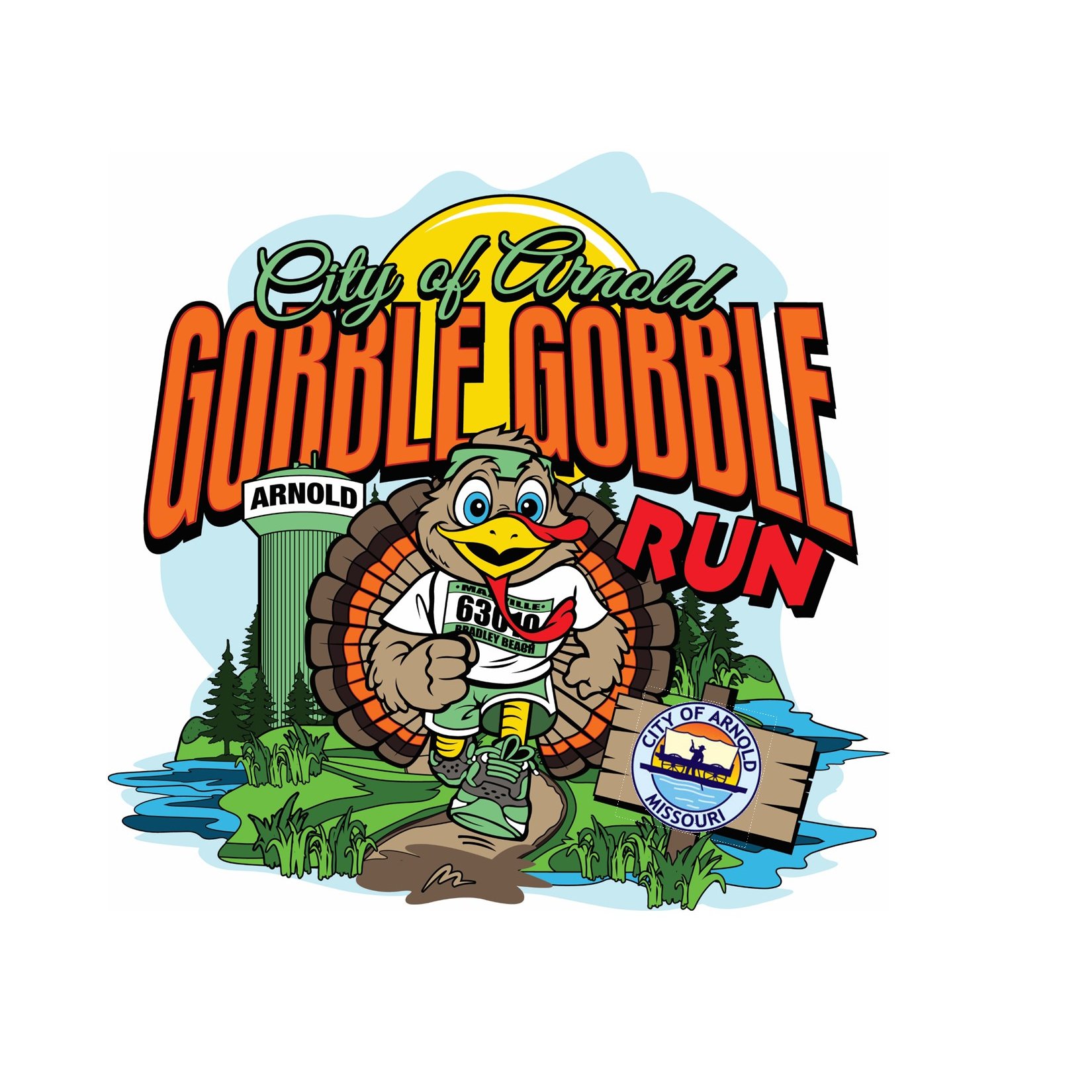 Arnold Gobble Gobble Race Logo