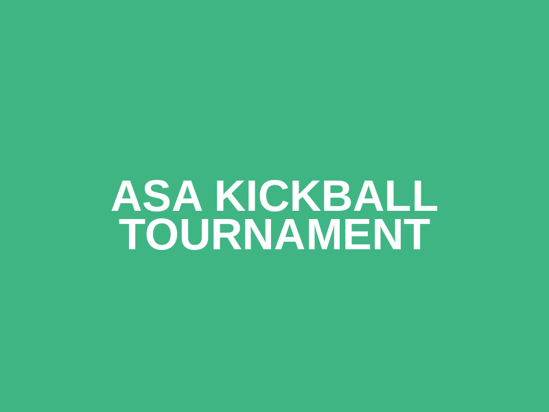 ASA Kickball Tournament Logo