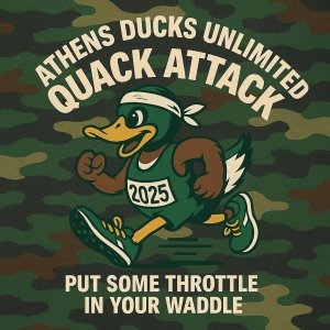 Athens Ducks Unlimited Quack Attack presented by Redefined Fitness Logo