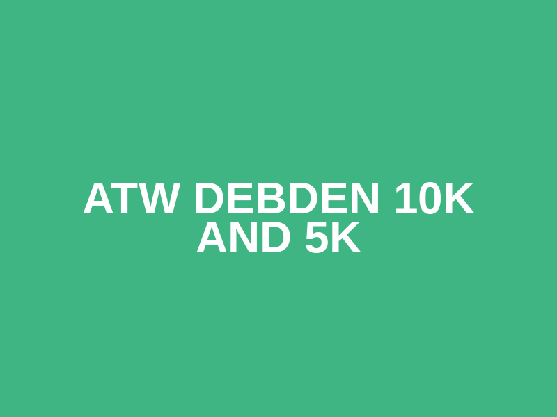 ATW Debden 10k and 5k Logo