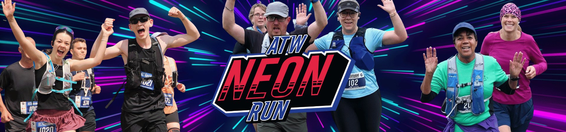 ATW Neon Run 5K & 10K Logo
