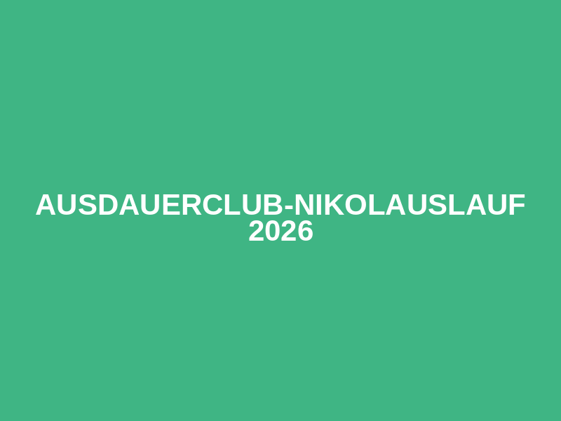 ausdauerclub-Nikolauslauf 2026 Logo