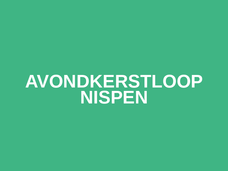 Avondkerstloop Nispen Logo