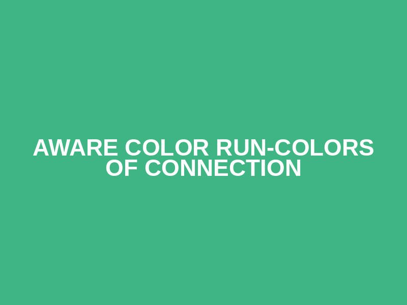 Aware Color Run-Colors of Connection Logo