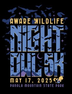 AWARE Wildlife Night Owl 5K Logo