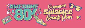 Awesome 80s Summer Solstice Beach Run presented by Moe Moon's Logo