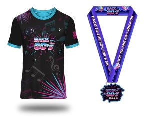 BACK TO THE 80s 5K & 10K Logo