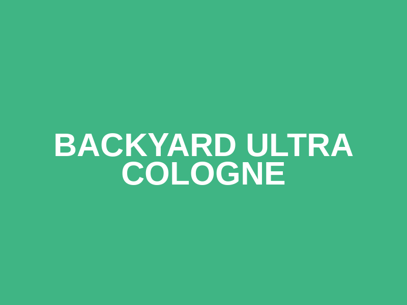 Backyard Ultra Cologne