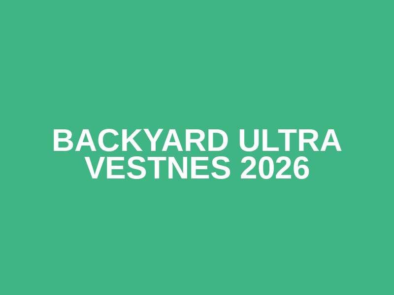 Backyard Ultra Vestnes 2026