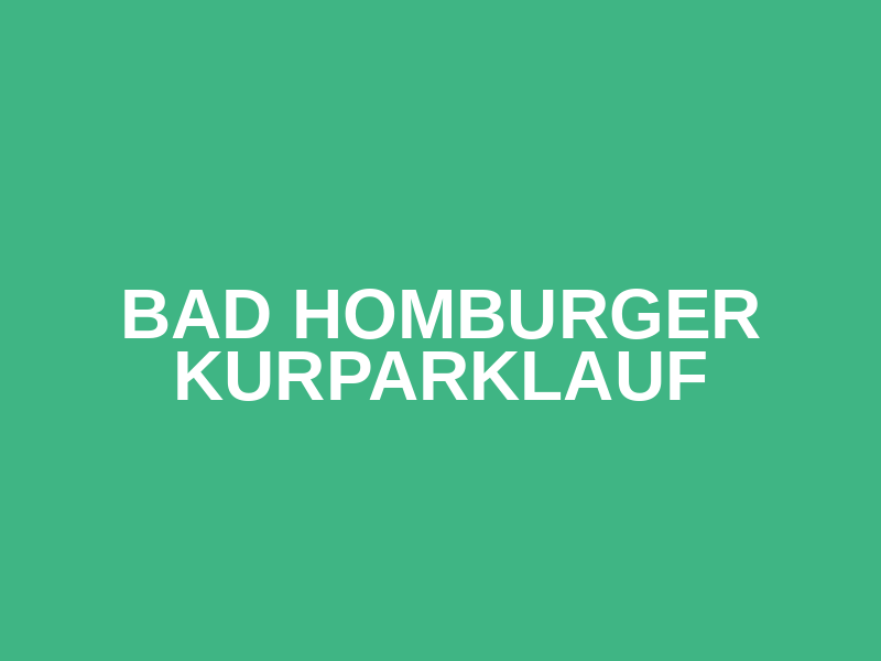 Bad Homburger Kurparklauf Logo
