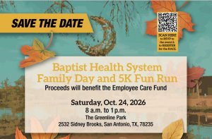 Baptist Health System Family Day and 5K Fun Run Logo
