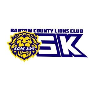 Bartow County Lions Club "Roar Run 5K" Logo