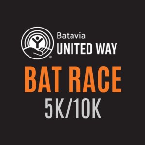 Batavia United Way Bat Race 5K & 10K Logo