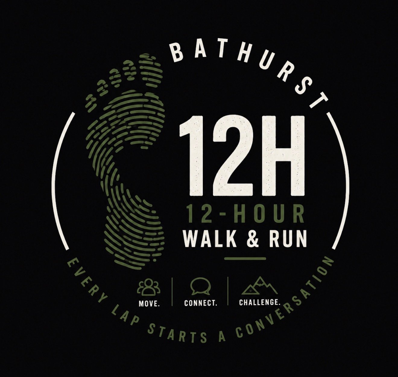 Bathurst 12 Hour - Walk & Run Logo