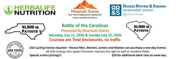 Battle of the Carolinas p/b Mountain Events & Riazzi Rhyne & Swaim