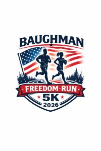Baughman Freedom Run 5K Logo