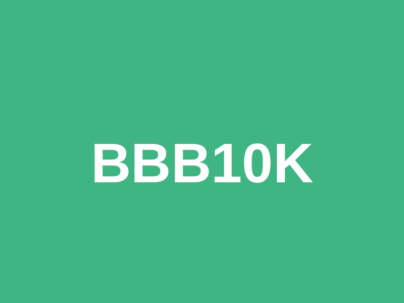 BBB10k Logo